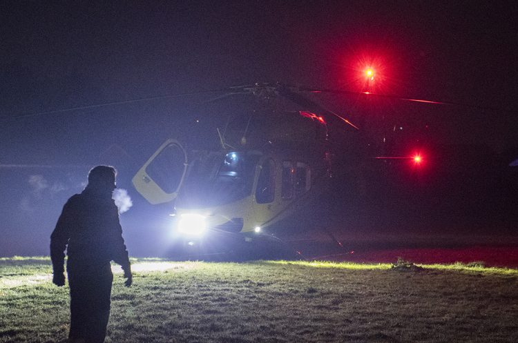 Wiltshire Air Ambulance lands in Chippenham field for medical incident