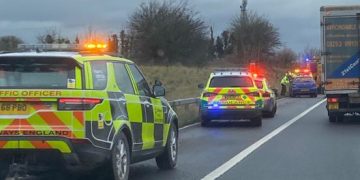 Motorway comes to a standstill as emergency services attend crash on M4
