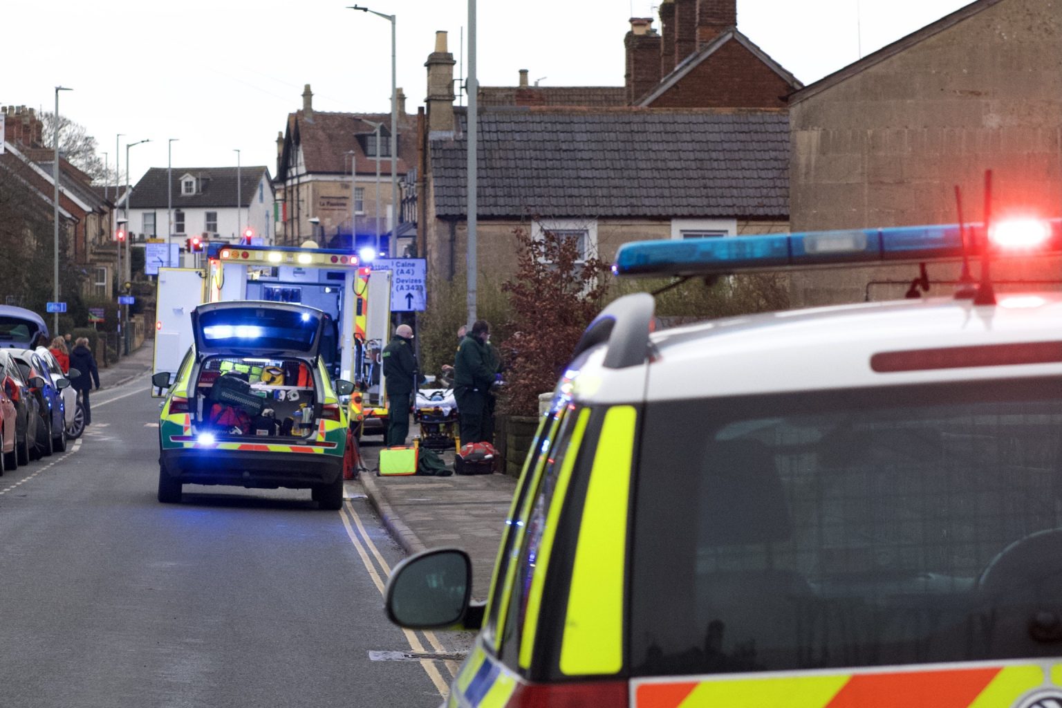 Chippenham road closed as 999 crews respond to casualty in cardiac arrest
