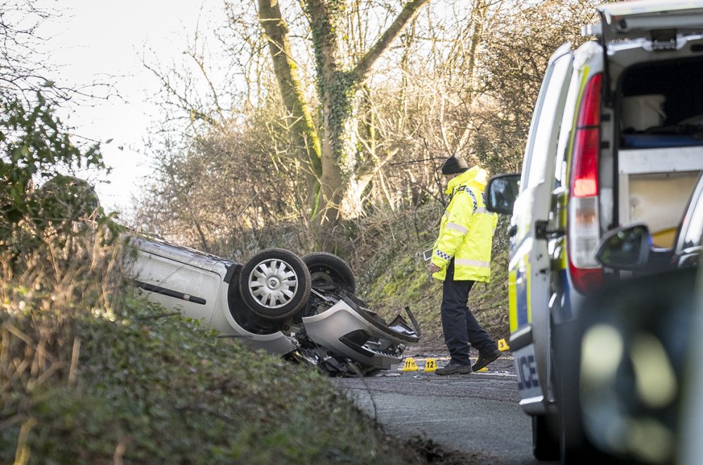Swindon man killed as car overturns in early morning crash near Avebury