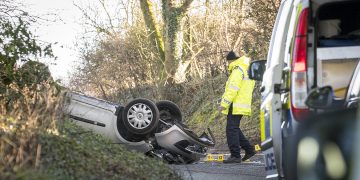 Swindon man killed as car overturns in early morning crash near Avebury