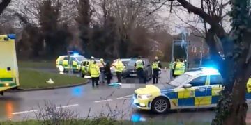 Swindon road closed as emergency services respond to ‘man lying injured in road’