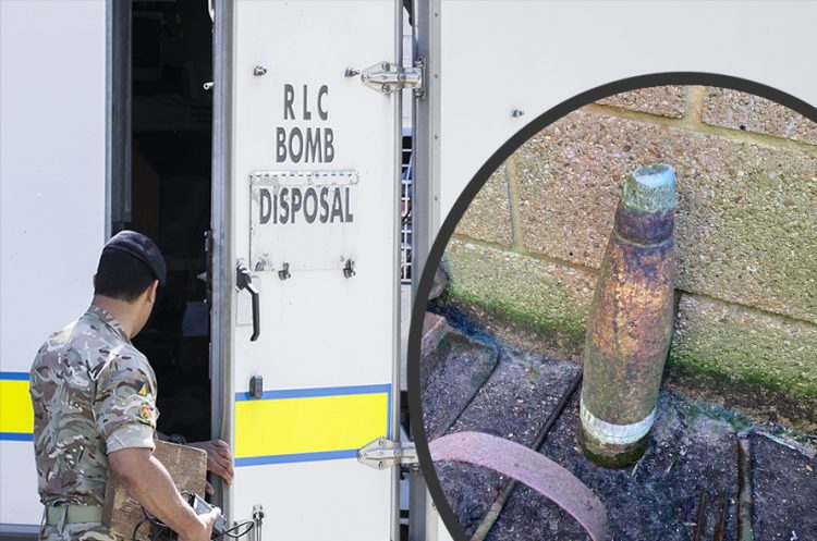 Bomb squad carry out controlled explosion on farm after live ordnance found