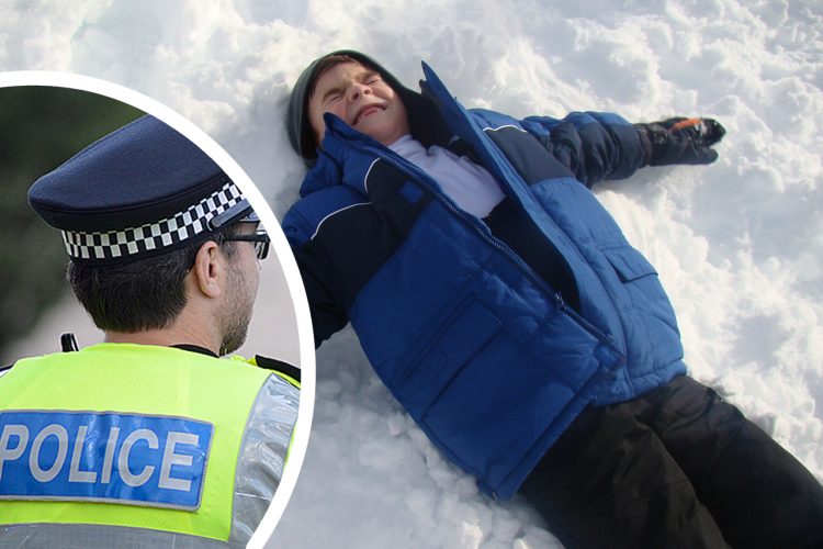 Wiltshire Police warn they will issue fines to groups of people playing in the snow