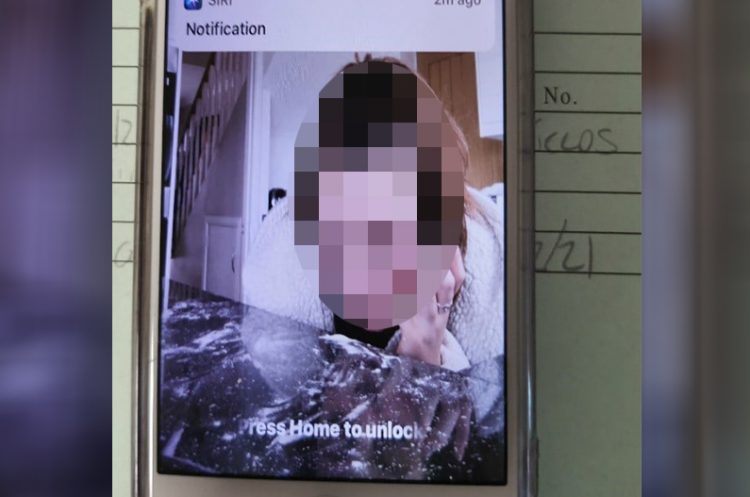 ‘Drug user’ featured on phone is actually 12-year-old girl pretending to snort flour