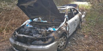 Police investigate after car set on fire at nature reserve by “delightful little children”