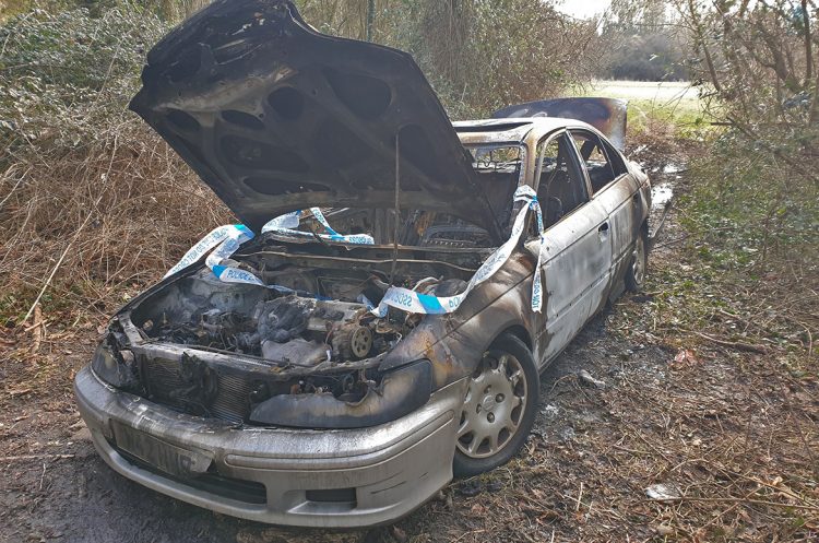 Police investigate after car set on fire at nature reserve by “delightful little children”