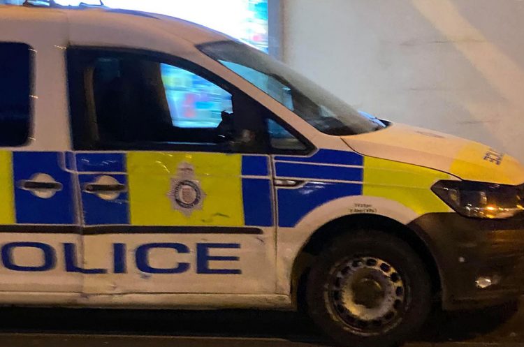 British Transport Police dog unit in collision with bus in central Swindon
