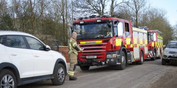 Emergency services respond to reports of aircraft crash in Wiltshire village