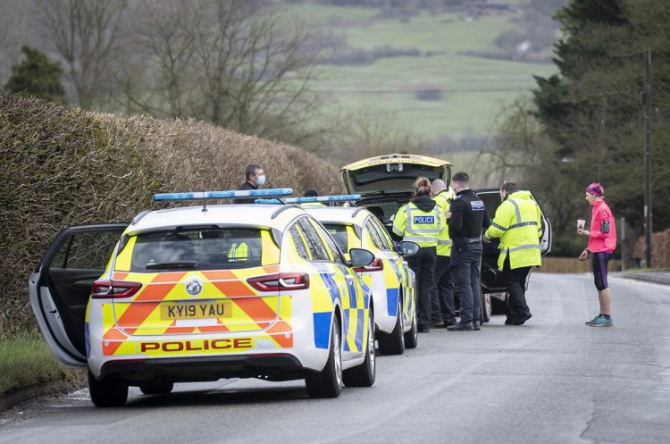 Police officers and jogger help catch runaway dog near Chippenham