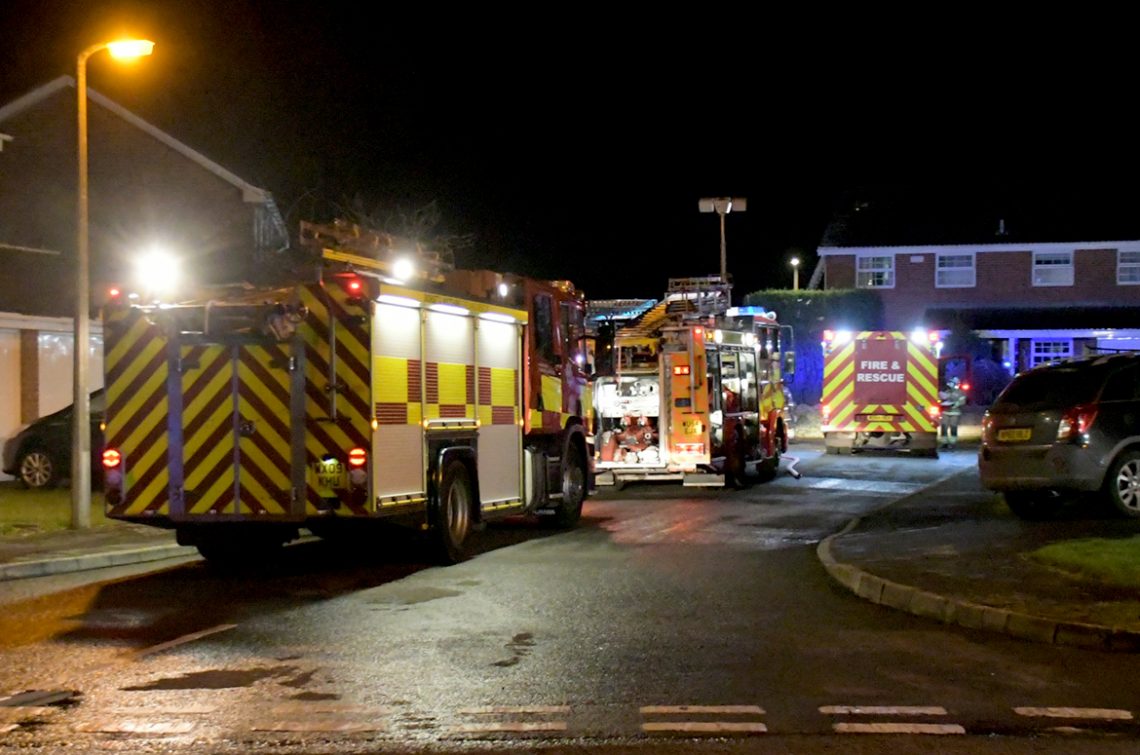 Warminster road blocked by fire engines as firefighters battle serious