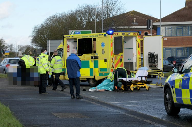 Melksham road partially blocked as emergency services respond to motorcycle crash