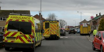 Large emergency services response to serious medical incident in Trowbridge