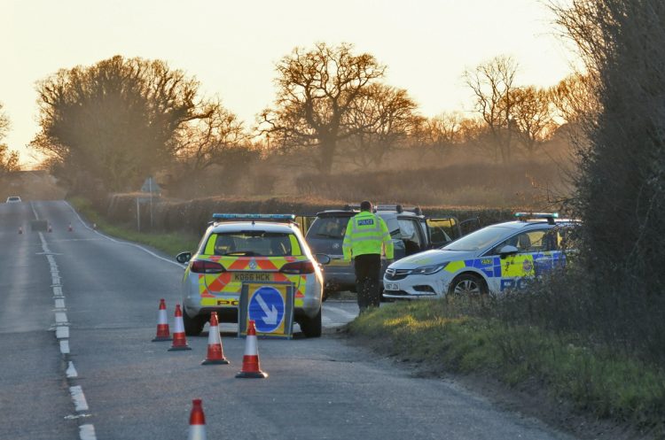 Road closed near Trowbridge after serious collision – air ambulance on scene