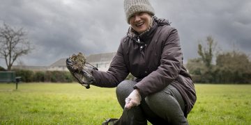 Chippenham woman takes on crappy task of clearing playing field of 30 dog poos