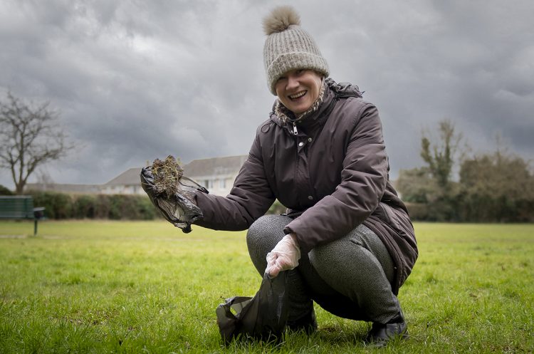 Chippenham woman takes on crappy task of clearing playing field of 30 dog poos