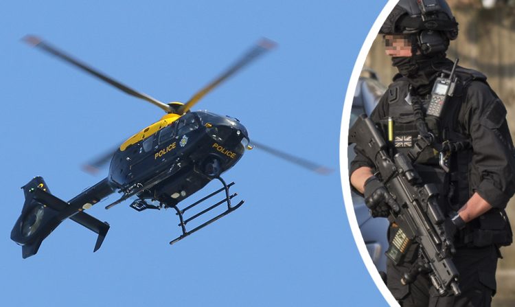 Two men lurking near MOD site carrying guns spark armed police response
