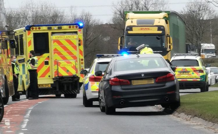 Main road closed as air ambulance lands for incident near Royal Wootton Bassett