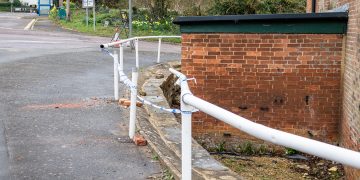 Barrier around former Seend pub damaged in two-vehicle crash