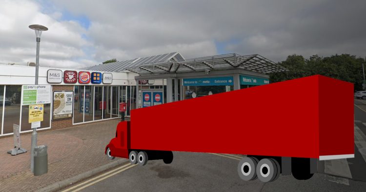 Lorry driver tossed teabag at Greggs’ assistant after she called him a ‘perv’