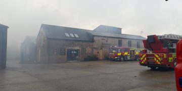 Ten fire crews from Wiltshire and Berkshire battle blaze at brewery