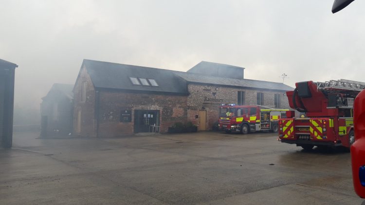 Ten fire crews from Wiltshire and Berkshire battle blaze at brewery