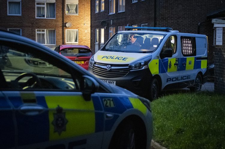 Naked man detained after reportedly brandishing knife and making arson threats