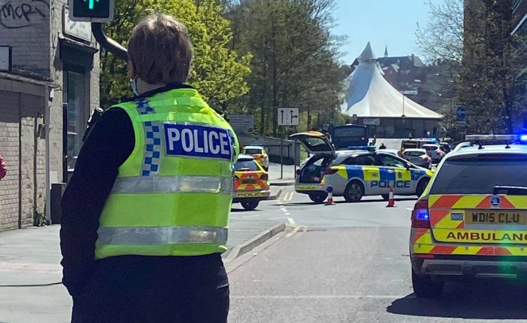 Person in distress on multi-storey car park closes Swindon town centre road