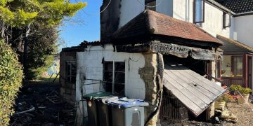Firefighters battle house blaze near Swindon for more than six hours