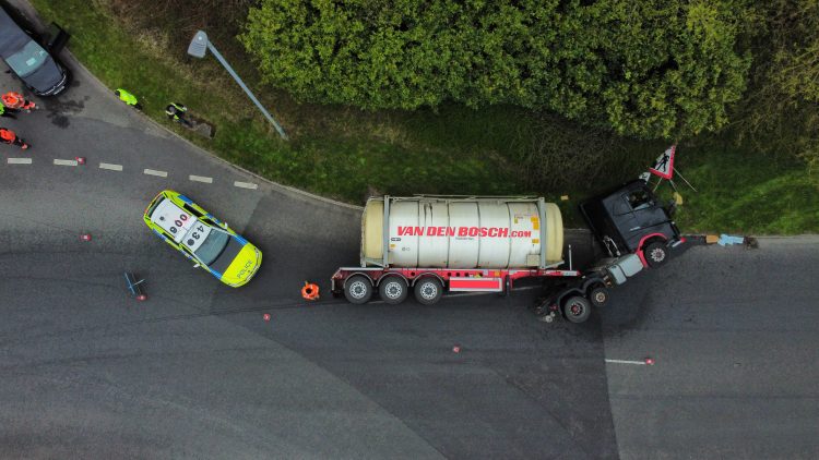 Delays expected after tanker overturns on A350 in Chippenham