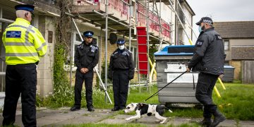 Police dog brought in to search for drugs after raid on Corsham flat