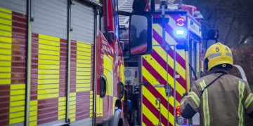 Firefighters battle house blaze near Swindon for more than six hours