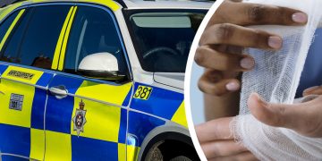 Man accused of slicing police officer with knife in mental health incident