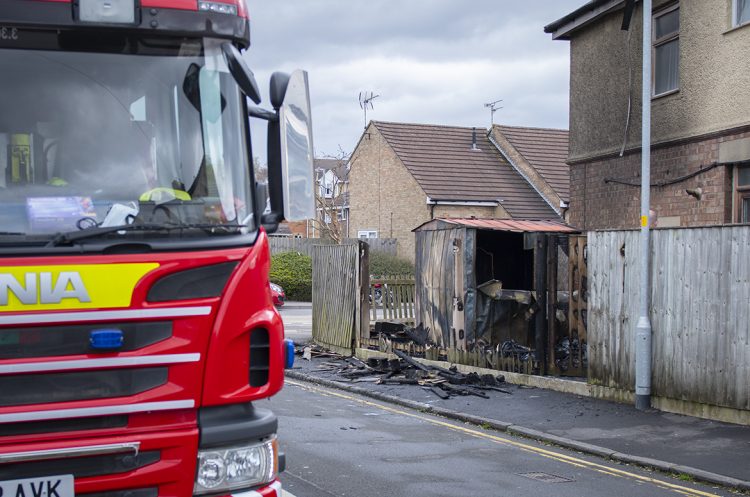 House smoke-logged after shed engulfed in flames in Swindon blaze