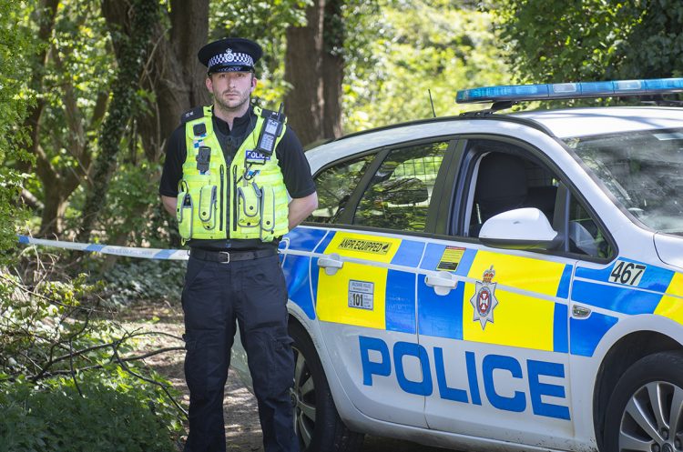 GALLERY: Lawn Woods guarded by police as detectives investigate rape