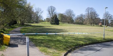 GALLERY: Lawn Woods guarded by police as detectives investigate rape