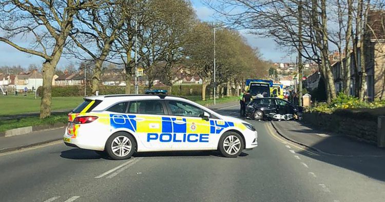 Wootton Bassett Road closed following crash involving car and motorcycle