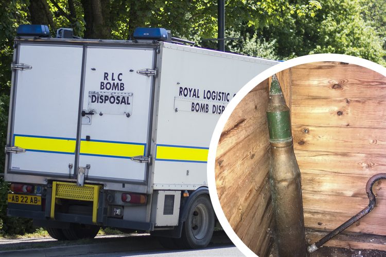 Controlled explosion carried out after ordnance found in Trowbridge shed