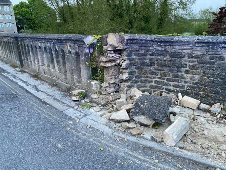 Suspected drug driver arrested after car collides with Malmesbury bridge