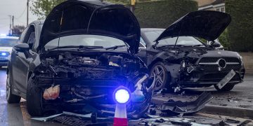Chippenham road partially blocked as emergency services attend collision