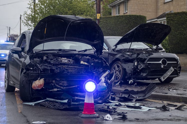 Chippenham road partially blocked as emergency services attend collision