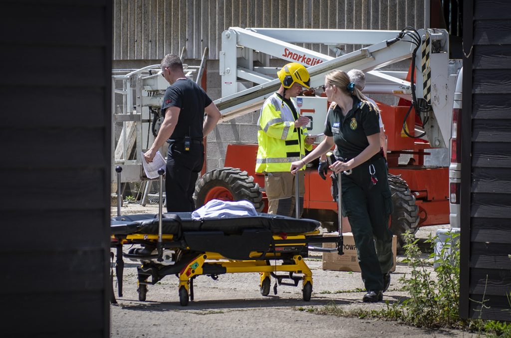 72-year-old man airlifted to hospital after falling through farmhouse roof