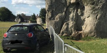 Avebury crash: Suspected drink driver nearly collides with prehistoric monument