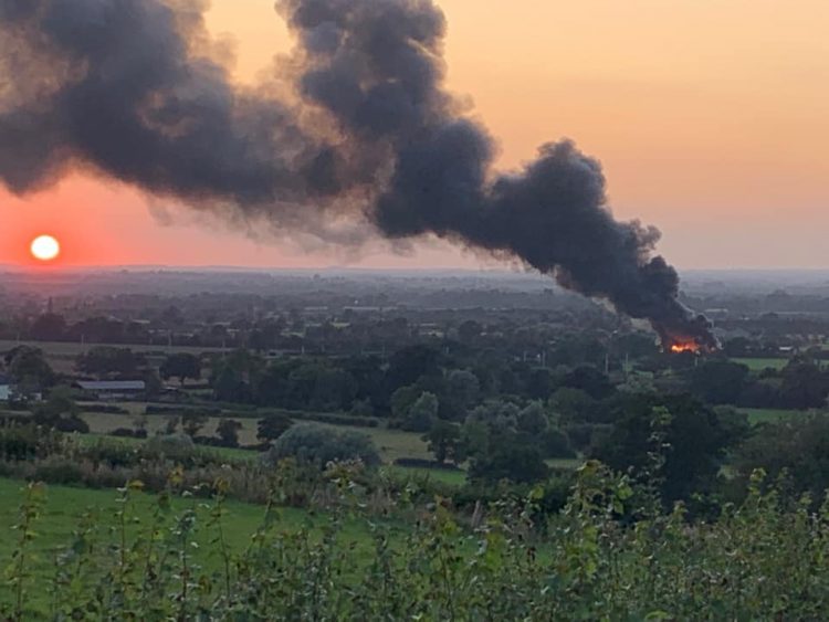 Explosions reported in Dauntsey as huge smoke plume seen 30 miles away