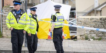 Gory crime scene pictured as four stabbing suspects bailed by Wiltshire Police