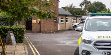 PICTURES: Large crime scene in place after man ‘stabbed’ during mass disorder