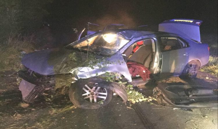 Three children in car as suspected drink driver crashes on country lane in Wiltshire