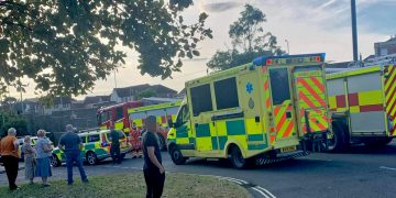 Air ambulance tasked after firefighters tackle Trowbridge flat blaze