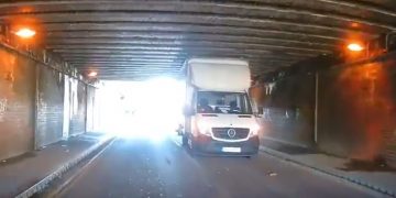 Severe delays on Great Western Way as van becomes wedged under railway bridge