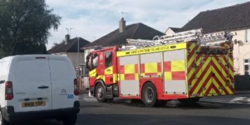 Two cats rescued from Swindon flat fire as air ambulance circles overhead